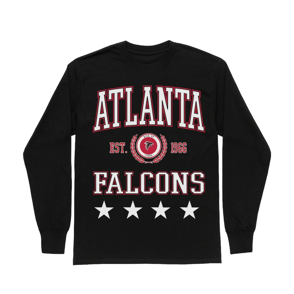 Gameday Couture Women's Oversized Everyday Star Long Sleeve T-Shirt - Atlanta Falcons T-shirts
