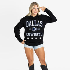 Gameday Couture Women's Oversized Everyday Star Long Sleeve T-Shirt - Dallas Cowboys T-shirts