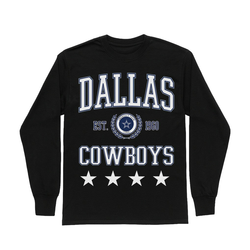 Gameday Couture Women's Oversized Everyday Star Long Sleeve T-Shirt - Dallas Cowboys T-shirts