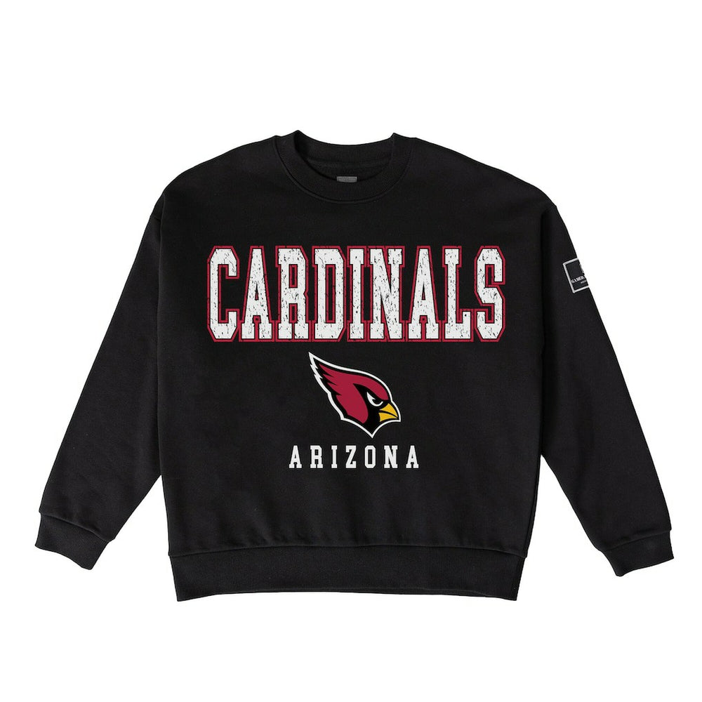 Gameday Couture Women's Oversized Level Up Black Label Premium Fleece Sweatshirt - Arizona Cardinals Sweatshirts