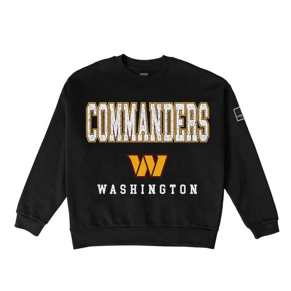 Gameday Couture Women's Oversized Level Up Black Label Premium Fleece Sweatshirt - Washington Commanders Sweatshirts