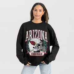 Gameday Couture Women's Oversized Victory Lane Black Label Premium Fleece Sweatshirt - Arizona Cardinals Sweatshirts