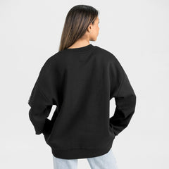Gameday Couture Women's Oversized Victory Lane Black Label Premium Fleece Sweatshirt - Miami Dolphins Sweatshirts