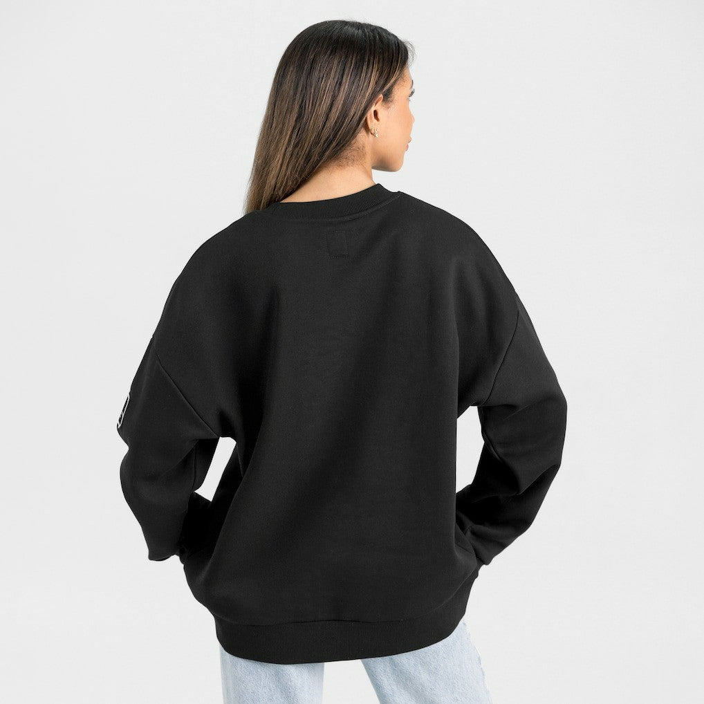 Gameday Couture Women's Oversized Victory Lane Black Label Premium Fleece Sweatshirt - Seattle Seahawks Sweatshirts