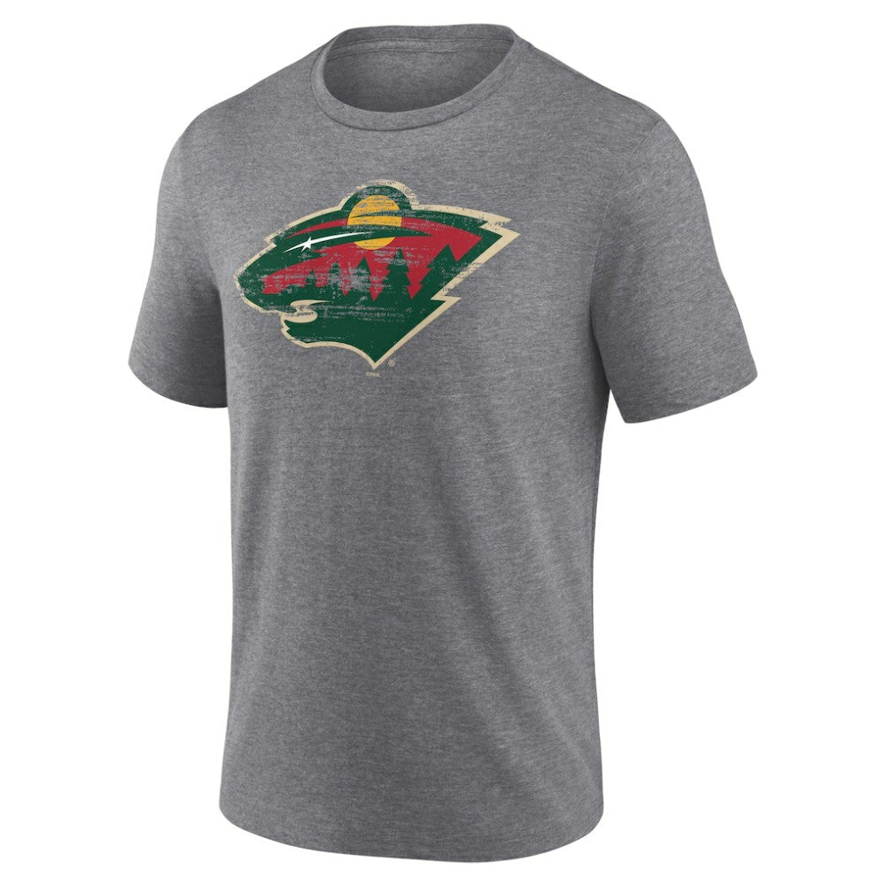 NHL Minnesota Wild Heritage Custom Tri-Blend T-Shirt