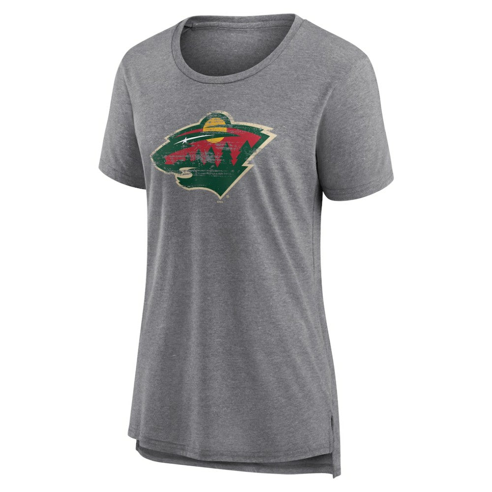 NHL Minnesota Wild Women's Heritage Custom Tri-Blend T-Shirt