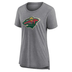 NHL Minnesota Wild Women's Heritage Custom Tri-Blend T-Shirt