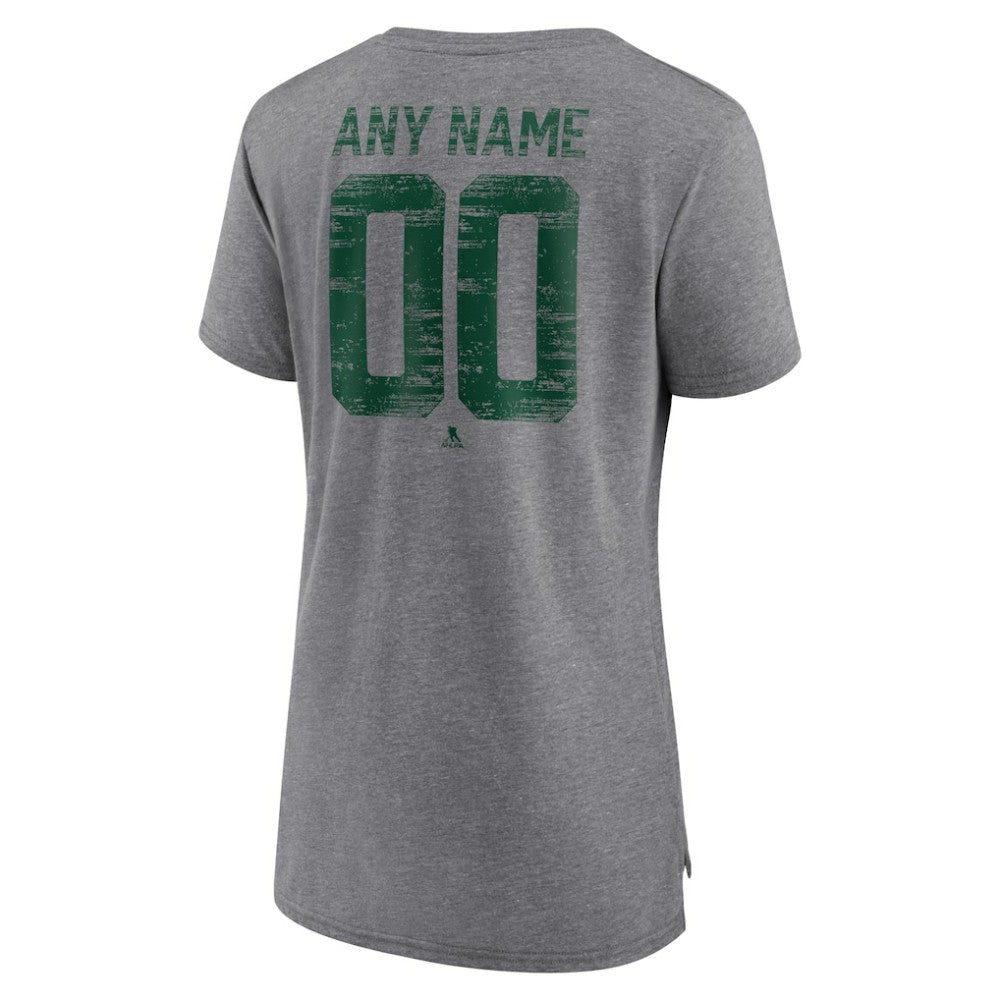 NHL Minnesota Wild Women's Heritage Custom Tri-Blend T-Shirt