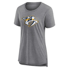 NHL Nashville Predators Women's Heritage Custom Tri-Blend T-Shirt