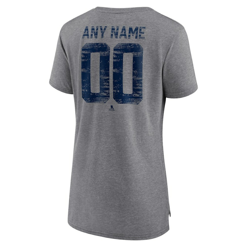 NHL Nashville Predators Women's Heritage Custom Tri-Blend T-Shirt