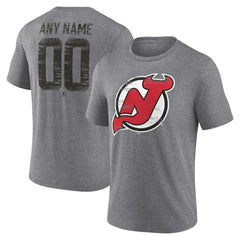 NHL New Jersey Devils Heritage Custom Tri-Blend T-Shirt