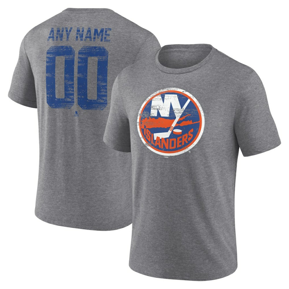 NHL New York Islanders Heritage Custom Tri-Blend T-Shirt