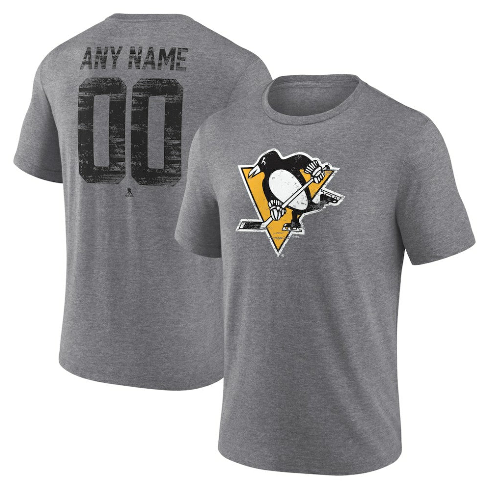 NHL Pittsburgh Penguins Heritage Custom Tri-Blend T-Shirt
