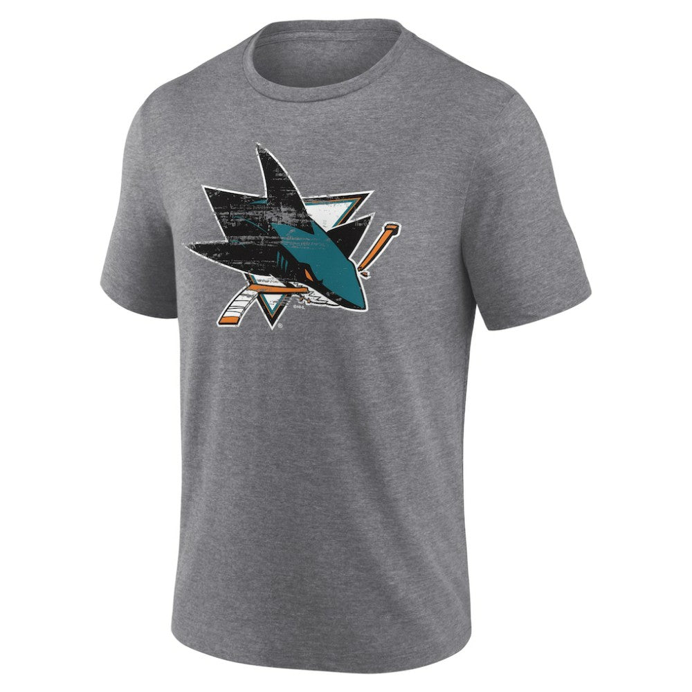 NHL San Jose Sharks Heritage Custom Tri-Blend T-Shirt