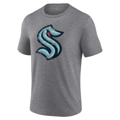 NHL Seattle Kraken Heritage Custom Tri-Blend T-Shirt
