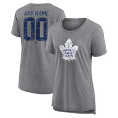 NHL Toronto Maple Leafs Women's Heritage Custom Tri-Blend T-Shirt