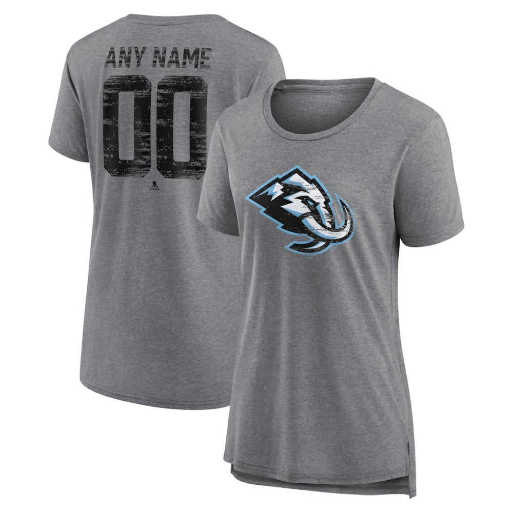 NHL Utah Mammoth Women's Heritage Custom Tri-Blend T-Shirt