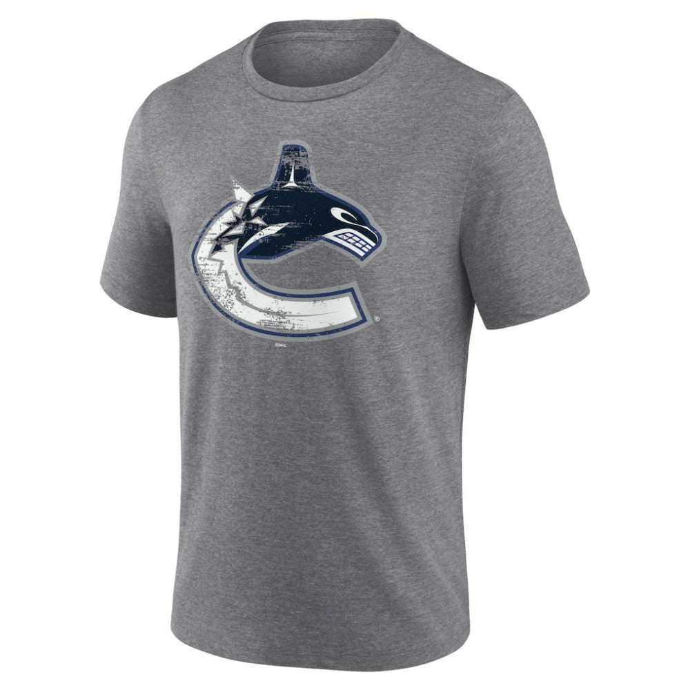 NHL Vancouver Canucks Heritage Custom Tri-Blend T-Shirt