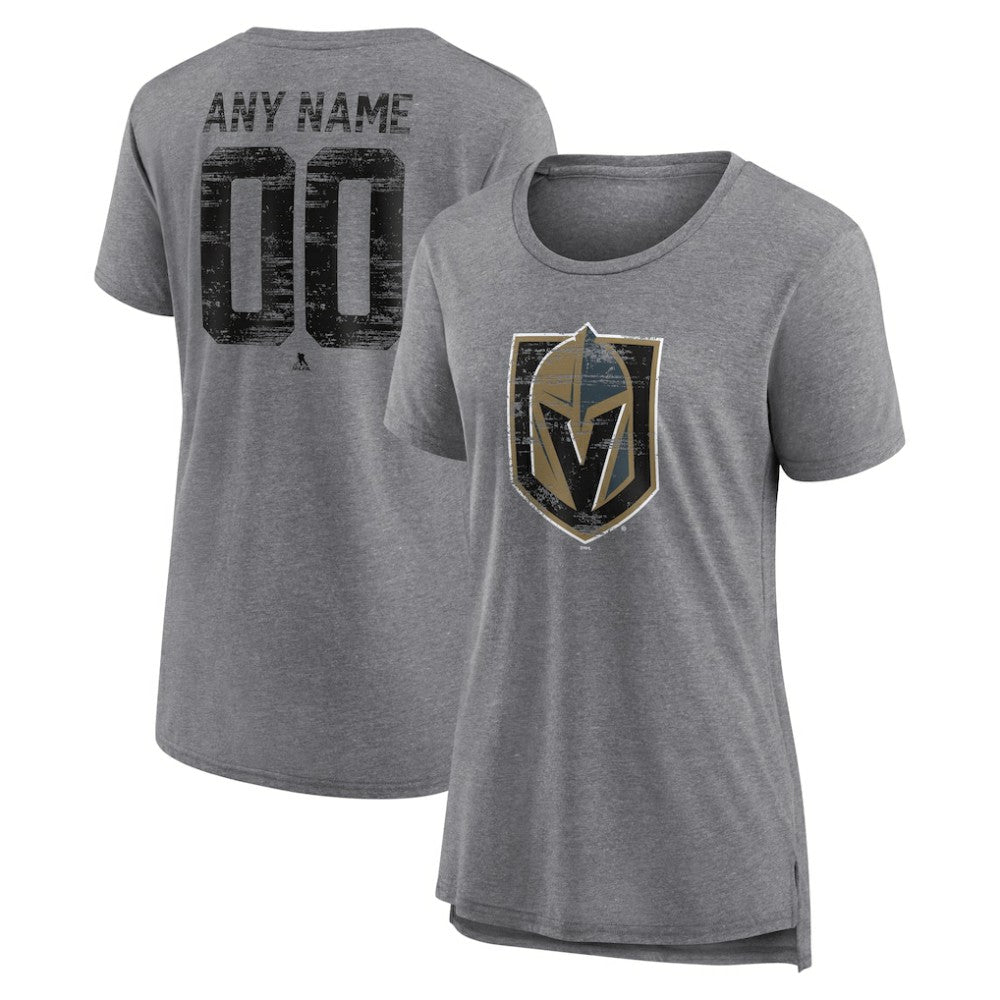 NHL Vegas Golden Knights Women's Heritage Custom Tri-Blend T-Shirt