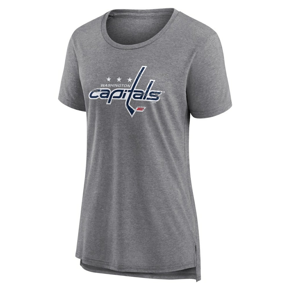 NHL Washington Capitals Women's Heritage Custom Tri-Blend T-Shirt