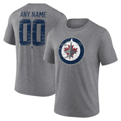 NHL Winnipeg Jets Heritage Custom Tri-Blend T-Shirt