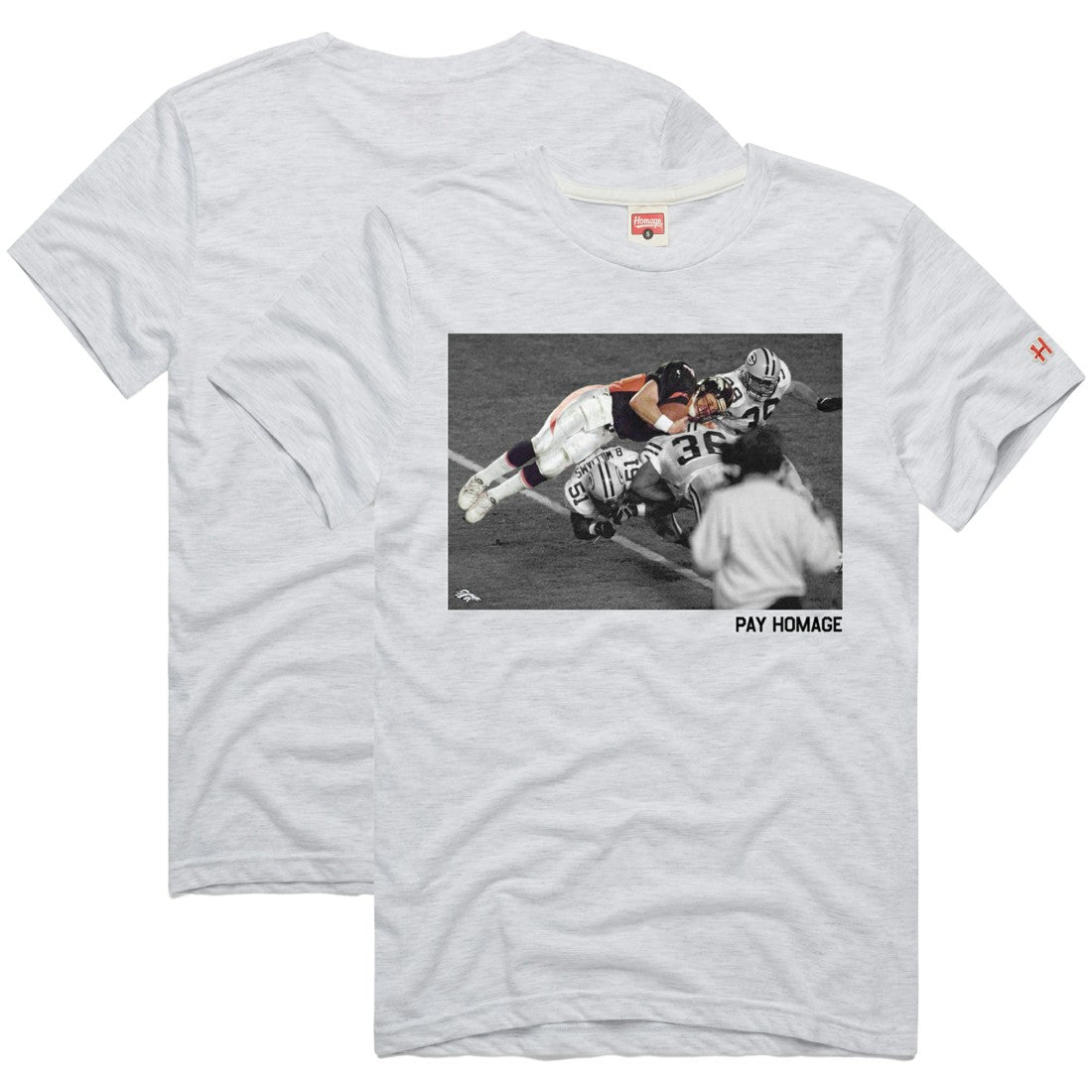 John Elway  Homage Unisex Pay Homage Tri-Blend T-Shirt - Denver Broncos T-shirts