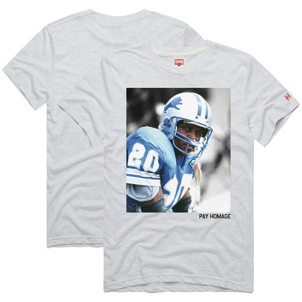 Barry Sanders  Homage Unisex Pay Homage Tri-Blend T-Shirt - Detroit Lions T-shirts