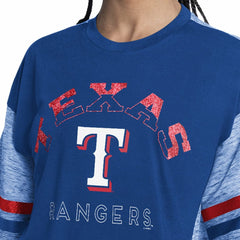 Royal Texas Rangers G-III 4Her by Carl Banks Women's Off-Season Oversized Top