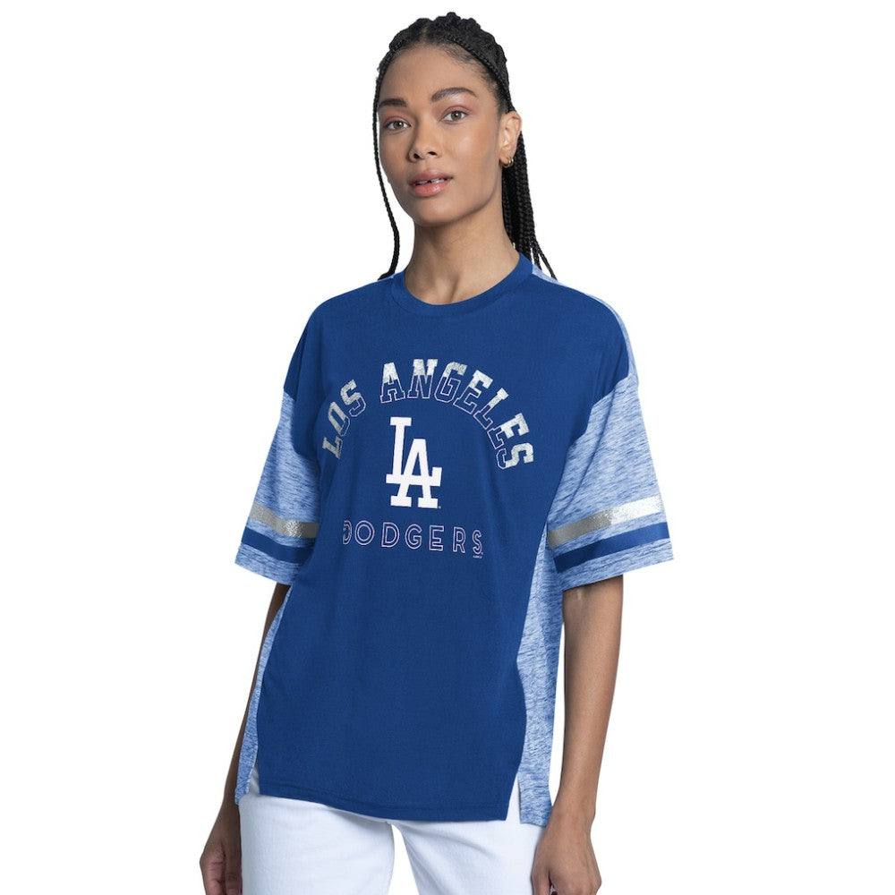 Royal Los Angeles Dodgers G-III 4Her by Carl Banks Women's Off-Season Oversized Top