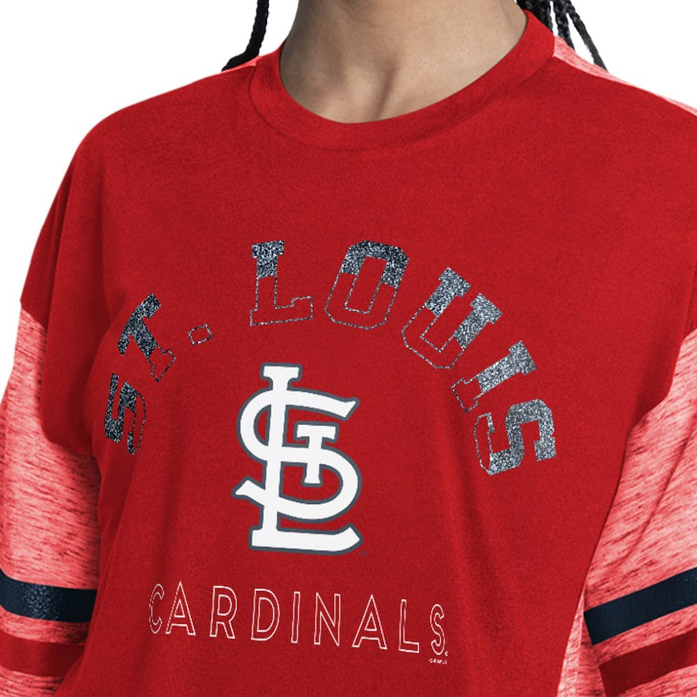 Red St. Louis Cardinals G-III 4Her by Carl Banks Women's Off-Season Oversized Top