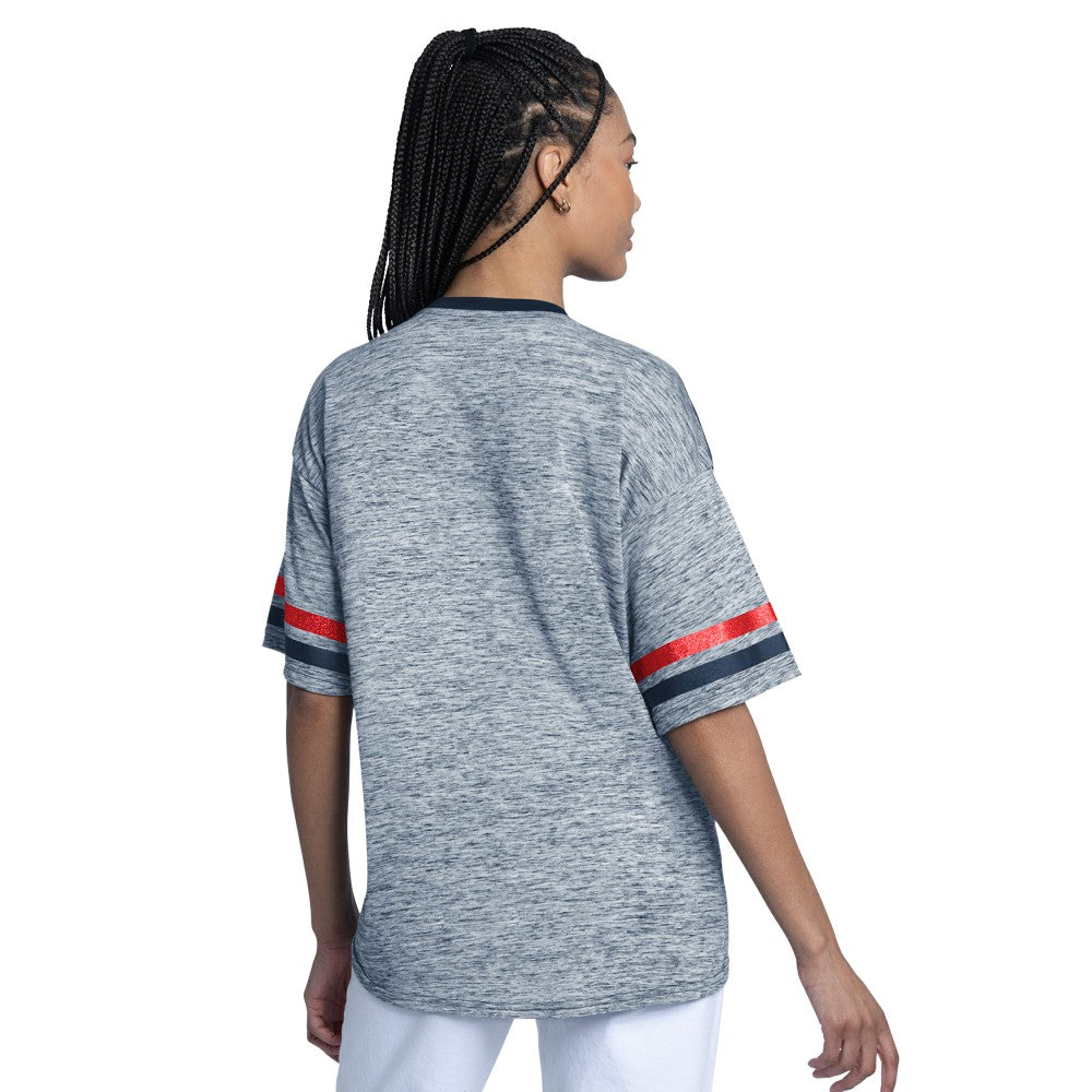 Navy Cleveland Guardians G-III 4Her by Carl Banks Women's Off-Season Oversized Top