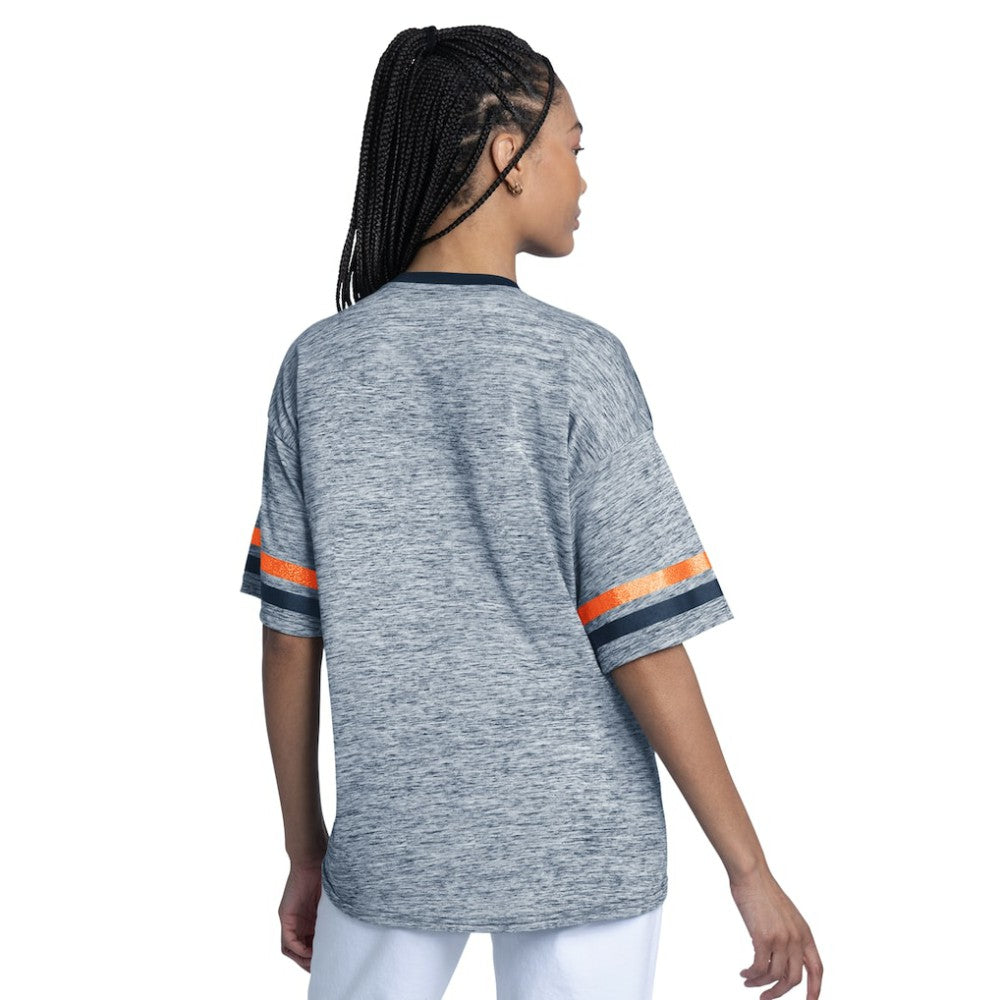 Navy Detroit Tigers G-III 4Her by Carl Banks Women's Off-Season Oversized Top