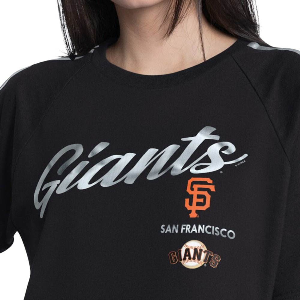 Black San Francisco Giants G-III 4Her by Carl Banks Women's Classic Play Cropped T-Shirt