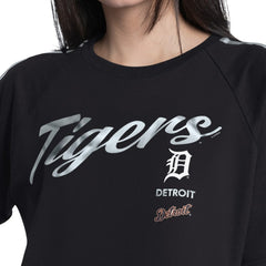 Black Detroit Tigers G-III 4Her by Carl Banks Women's Classic Play Cropped T-Shirt