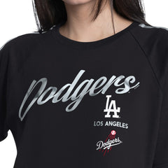 Black Los Angeles Dodgers G-III 4Her by Carl Banks Women's Classic Play Cropped T-Shirt