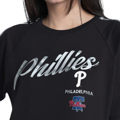 Black Philadelphia Phillies G-III 4Her by Carl Banks Women's Classic Play Cropped T-Shirt