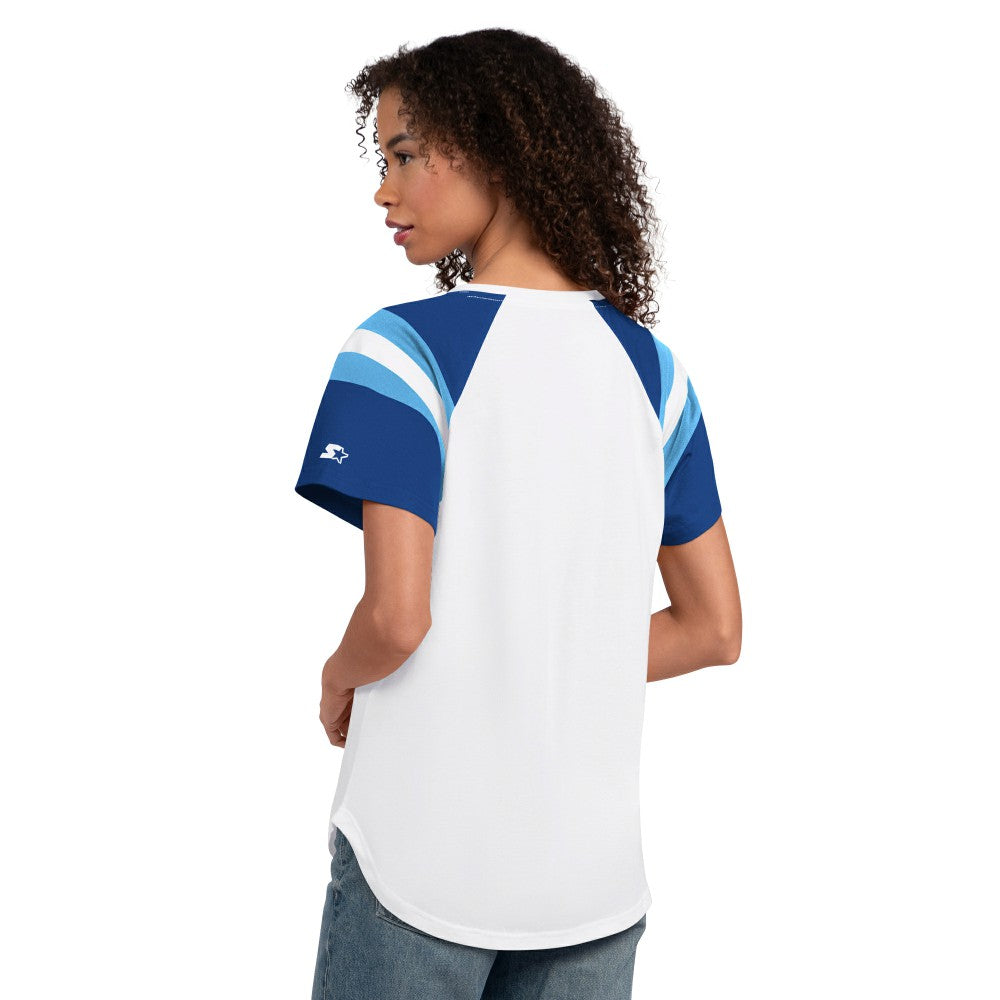 White Kansas City Royals Starter Women's Game On Notch Neck T-Shirt