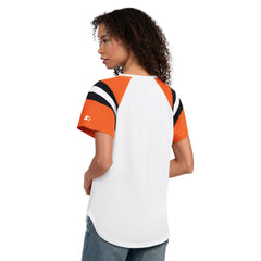 White Baltimore Orioles Starter Women's Game On Notch Neck T-Shirt