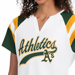 White Athletics Starter Women's Game On Notch Neck T-Shirt