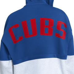 Royal/Heather Gray Chicago Cubs Starter Women's Wishbone Full-Zip Hoodie