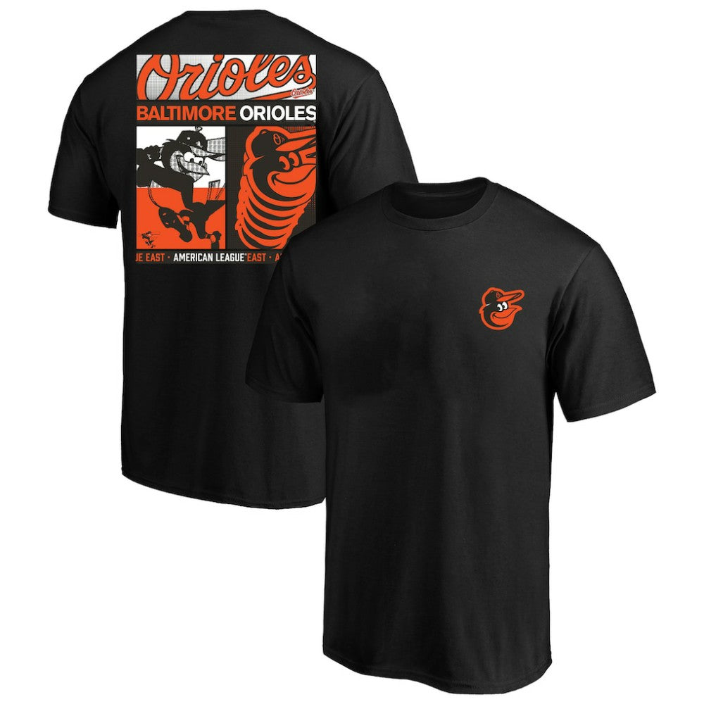 Black Baltimore Orioles Profile Big & Tall Two-Sided Graphic T-Shirt