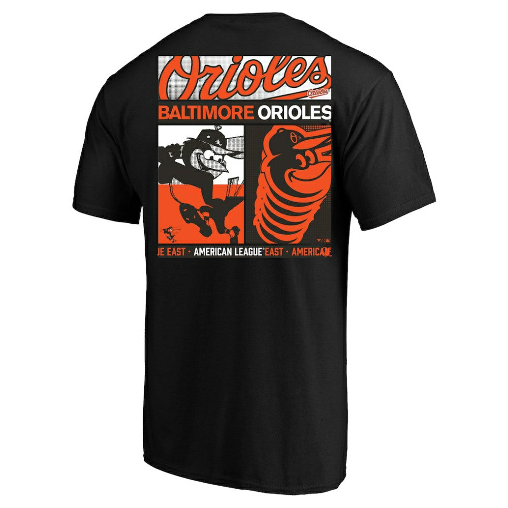 Black Baltimore Orioles Profile Big & Tall Two-Sided Graphic T-Shirt