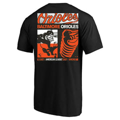 Black Baltimore Orioles Profile Big & Tall Two-Sided Graphic T-Shirt