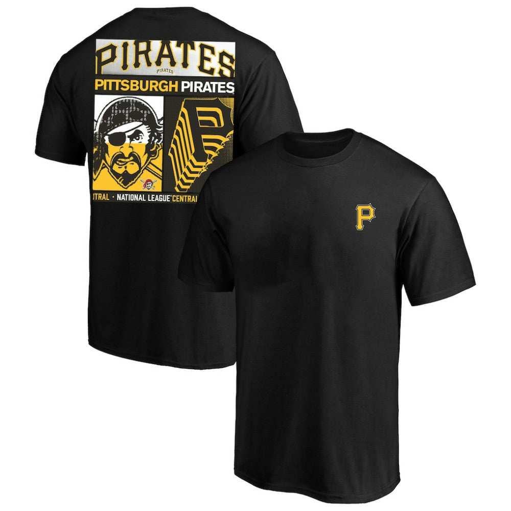 Black Pittsburgh Pirates Profile Big & Tall Two-Sided Graphic T-Shirt