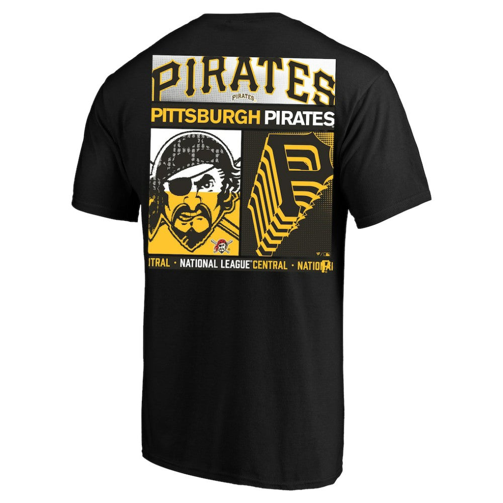 Black Pittsburgh Pirates Profile Big & Tall Two-Sided Graphic T-Shirt