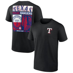Black Texas Rangers Profile Big & Tall Two-Sided Graphic T-Shirt