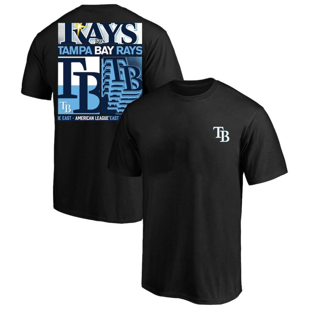 Black Tampa Bay Rays Profile Big & Tall Two-Sided Graphic T-Shirt