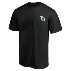 Black Tampa Bay Rays Profile Big & Tall Two-Sided Graphic T-Shirt
