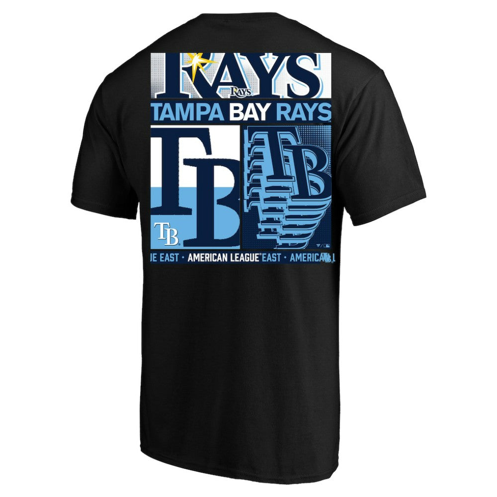 Black Tampa Bay Rays Profile Big & Tall Two-Sided Graphic T-Shirt