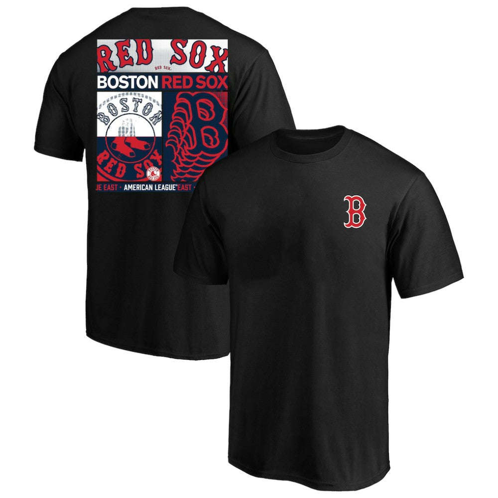 Black Boston Red Sox Profile Big & Tall Two-Sided Graphic T-Shirt